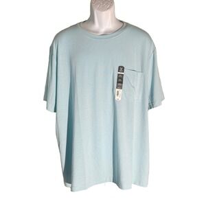 XERSION Men's Short Sleeve Crew Neck Polyester‎ Blue 2XL NWT